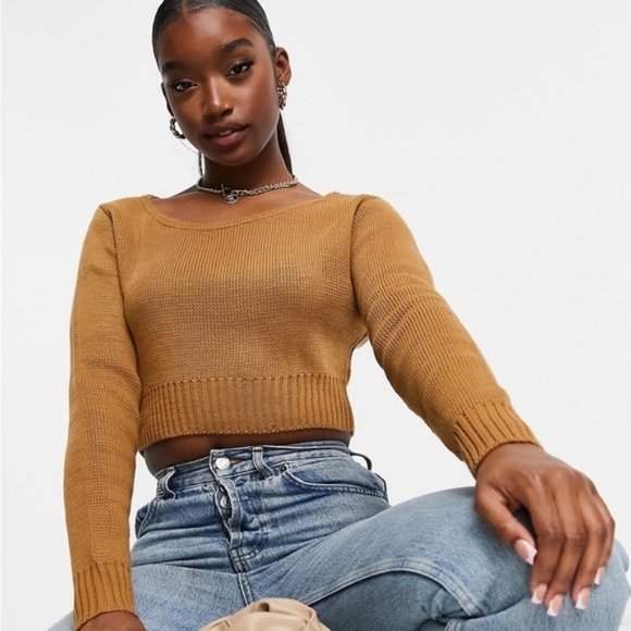 ASOS Sweaters Nwt Asos Fashionkilla Knit Crop Top Poshmark
